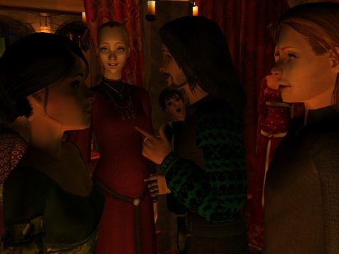 Miserably she looked around for Condal.