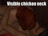 Visible chicken neck