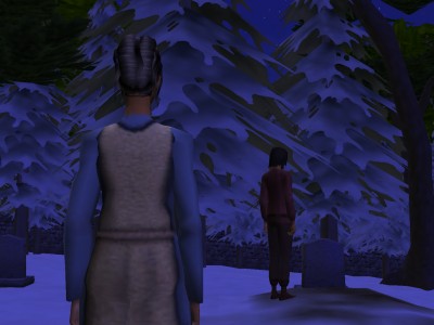 The untrodden snow squeaked beneath her feet.
