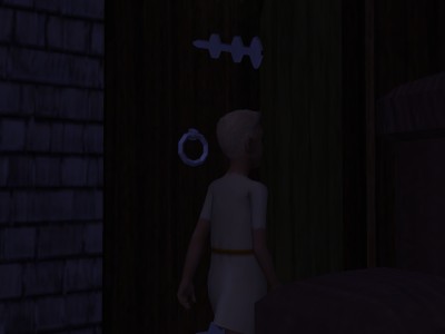 Bertie found that the outside door at Egelric's house had been left standing open.