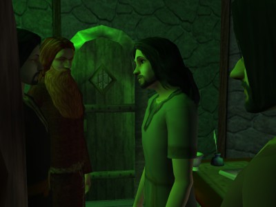 The three looked uneasily at each other.