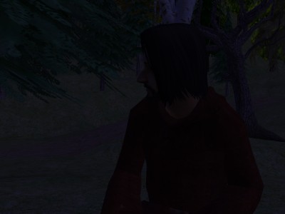 Egelric sat alone on his stump.