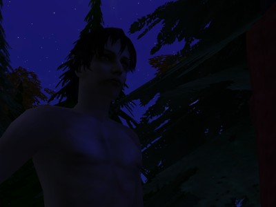 There was only the wind stirring his hair.