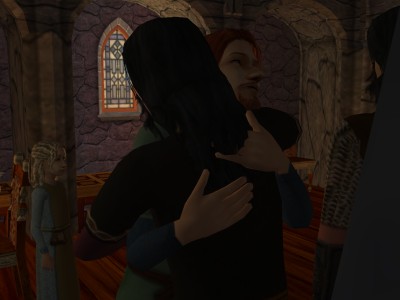 Sigefrith only laughed and cried 'Theobald!' and embraced him.