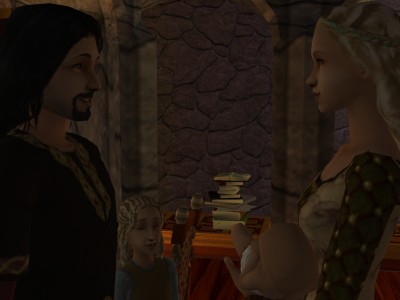 'Then you won't mind letting us borrow your husband for an hour or two?'