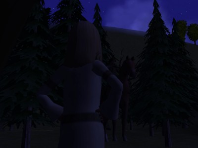 She put her hands on her hips and stood as tall as she could.