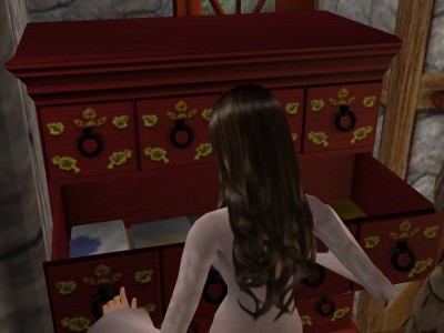 She pulled open a drawer and allowed Maud to look inside.