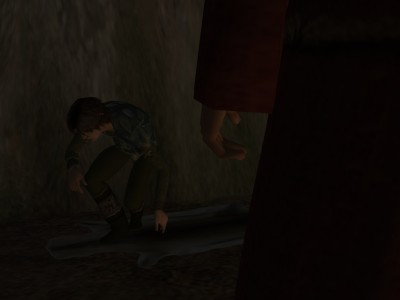 The boy leapt to his feet in one quick and graceful bound.