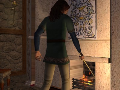 Sigefrith pulled open the heavy door and saw Cenwulf poking ferociously at the fire.