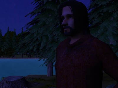 Egelric stopped just outside his shack and stared up at the rising moon.