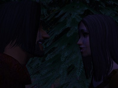 Egelric met Sela soon after sunset.