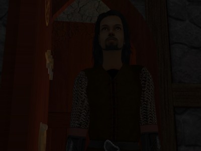 The opposite door opened and the same silhouette towered in the candelit arch.