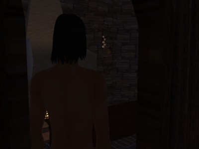 He got up and looked in the kitchen.
