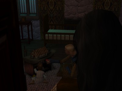 It was not the nurse's dark head bent over his baby but Eadgith's blonde.