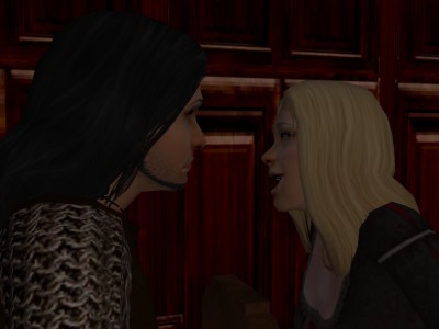 After a moment she threw back her head and laughed, supremely insolent.