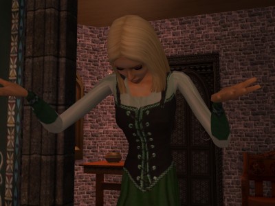 'Did I lace my dress up wrong?'