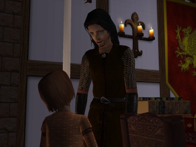 'Uh oh!  Good morning, runts.'