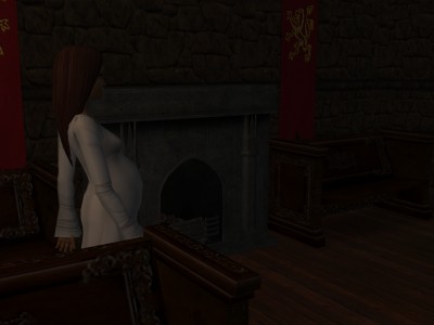 The safest place for her was the gallery overlooking the chapel.