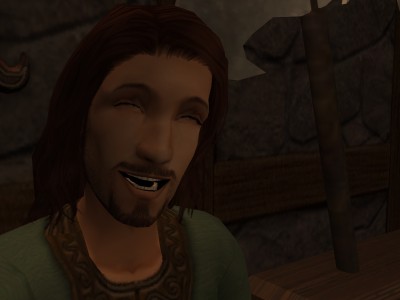 'In his great big Saxon priest mug!'
