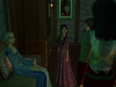 Egelric was surprised to find Iylaine looking happier and more at ease than Lady Gwynn and Lady Margaret.