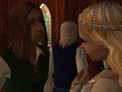 Stein turned his head quickly and saw Eadwyn engaged in quiet conversation with Ana.