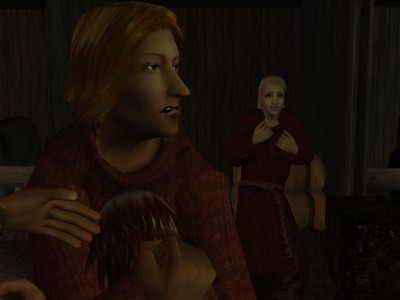 Bertie somehow managed to grab Anson's head between his elbows and hung on.