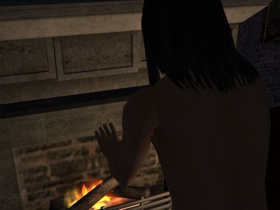 He went to warm himself before it.