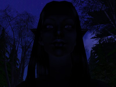 Before the moonless sky, there was a dark shape blotting out even the stars.