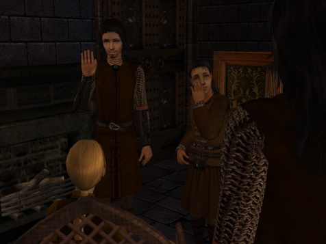 Cedric looked desparately up at his father.
