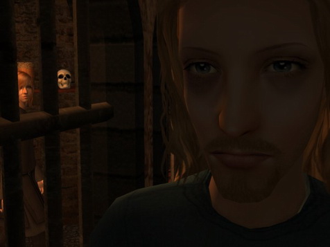 His face hardened and hollowed.