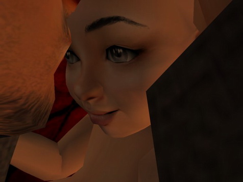 He dared to bend low and lay a kiss on Liadan's forehead.