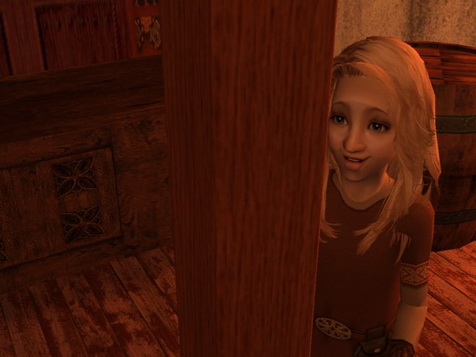 Olaf was grinning proudly at her, as if he had never seen such swordsmanship.