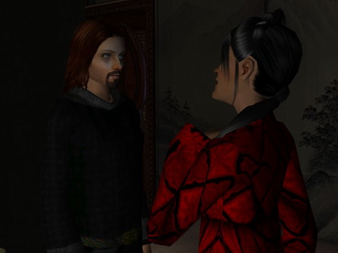 She turned to the Abbot and giggled as though it meant nothing.