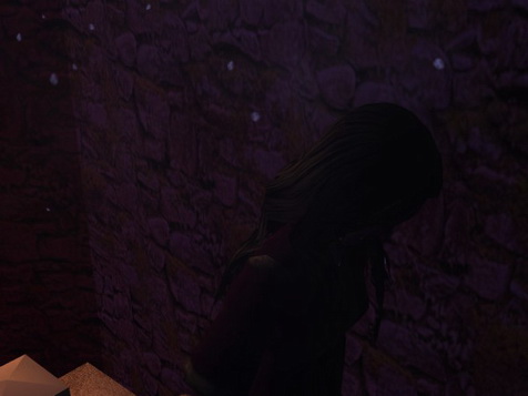 She reached the stairs.