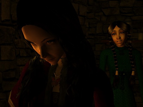 She stepped back, smiling benevolently.