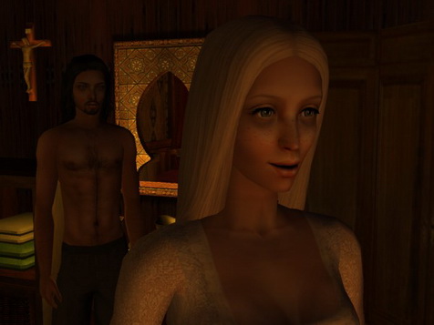 Leofric breathed heavily and stared after her.