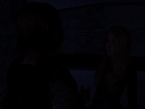 Too late he understood that he had stepped too close to her.