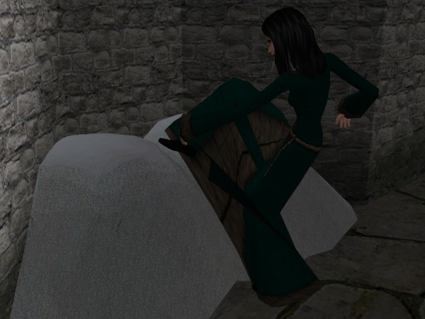 She whirled around and stomped her boot down hard into the snow.
