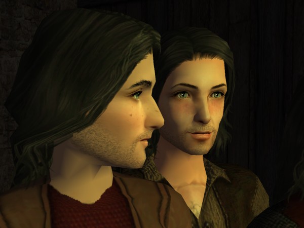 Saeward and Sigefrith without beards.