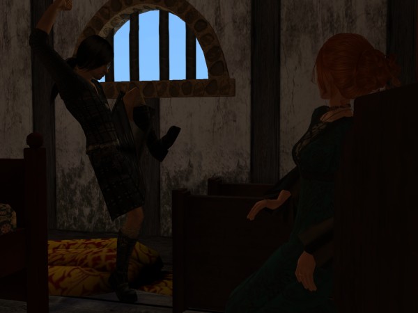 Diarmait reared up and kicked over the heavy chair.