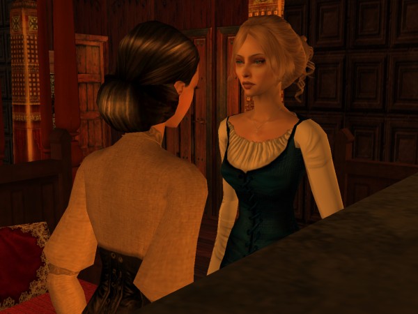 'And because he loved me I had to marry him?'