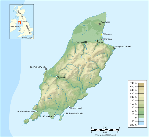 Map of the Isle of Man