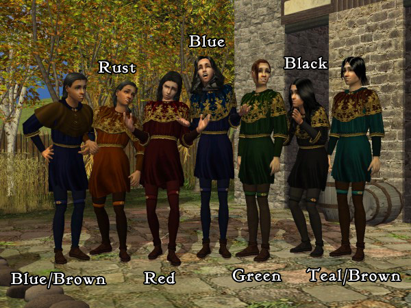 'Robin Hood tunic Teen Male - 7 recolors'