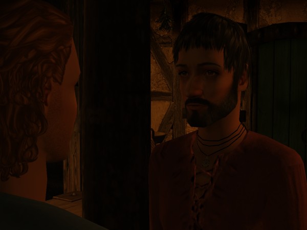 Egelric's expression did not change at all.