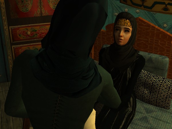 She folded her hands over her knee and tried to look alert.